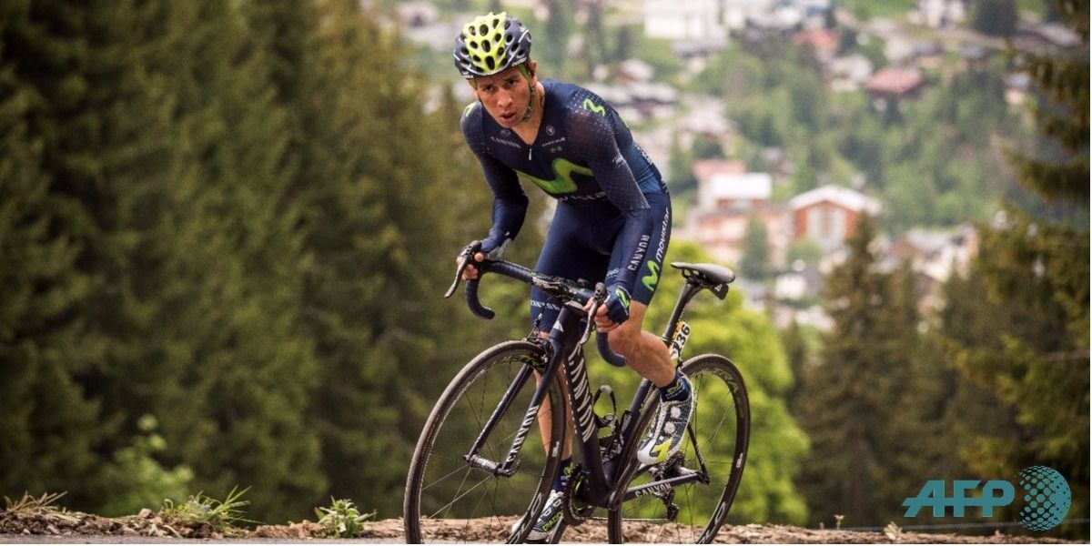 El ciclista colombiano Dayer Quintana fue confirmado por el Movistar Team - Foto: LIONEL BONAVENTURE / AFP
