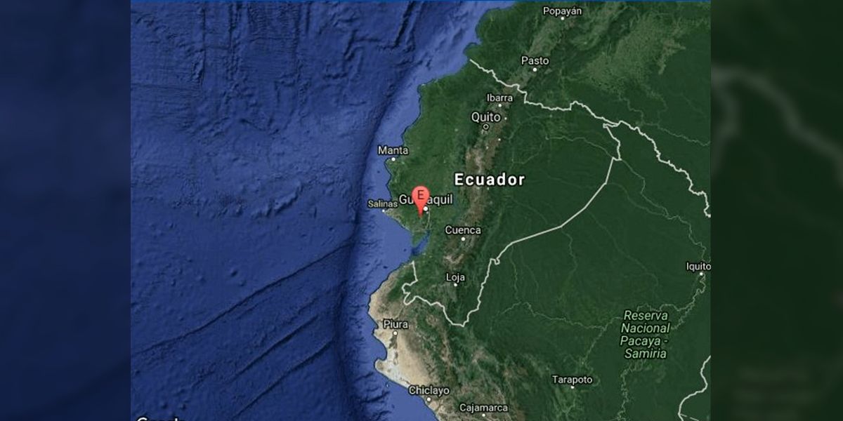 Se registra sismo de magnitud 6,2 en Guayaquil, Ecuador