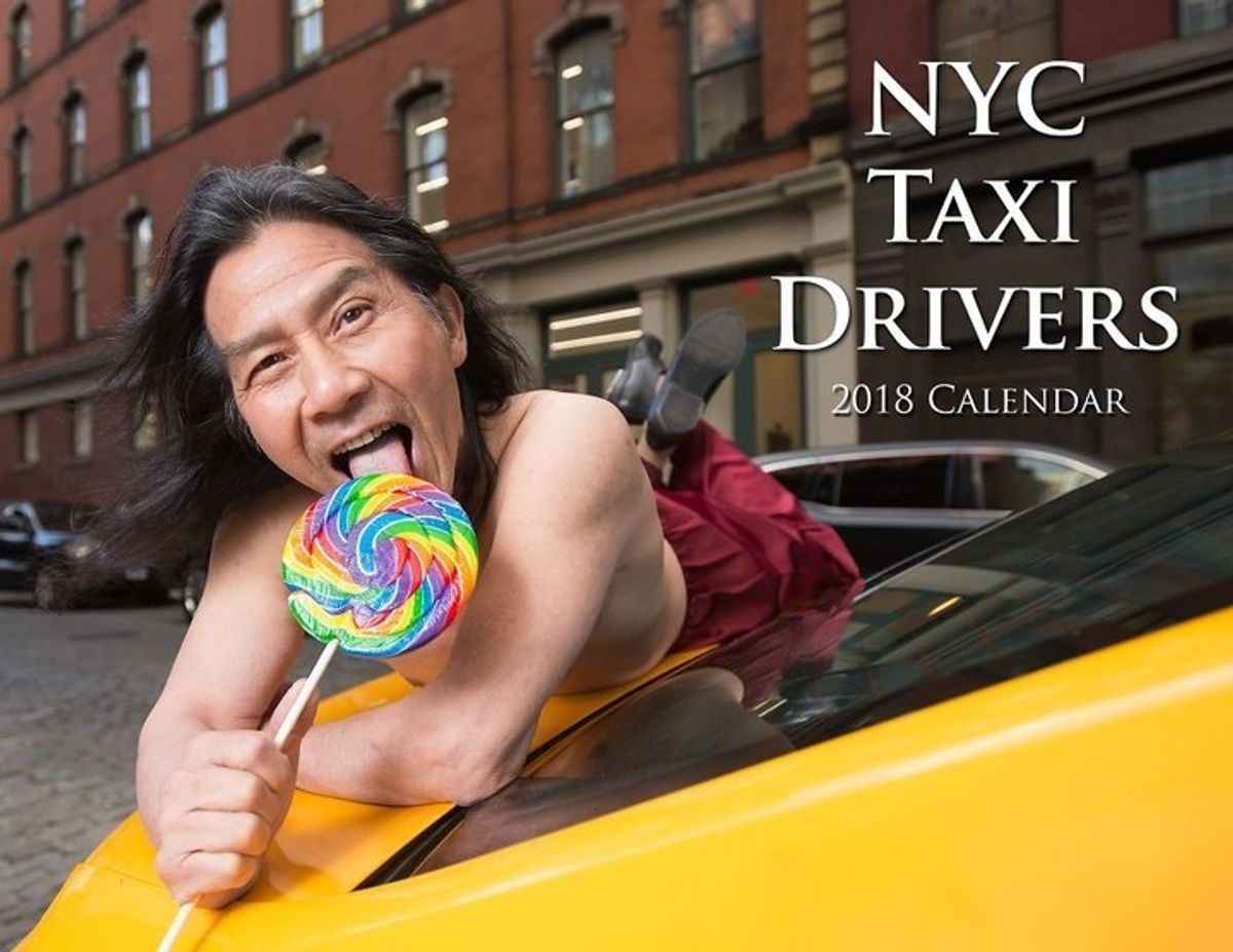 El insólito calendario que realizaron los taxistas de Nueva York