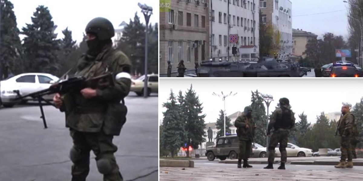 Hombres armados se toman el centro de la ciudad prorrusa de Lugansk