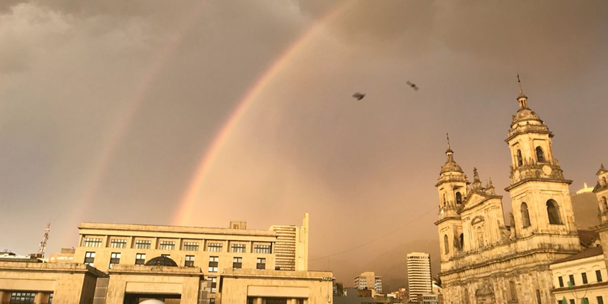 Las mejores fotografías que dejó el arcoíris en Bogotá