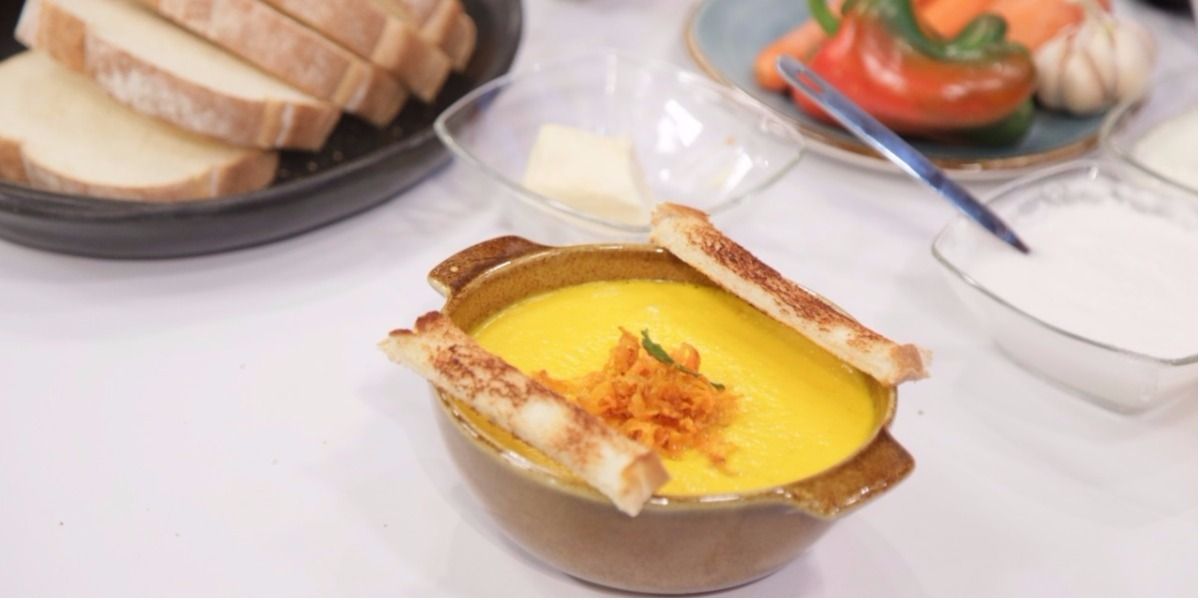 Una exquisita crema de zanahoria en la receta de Leo - Foto: Laura Vallejo.