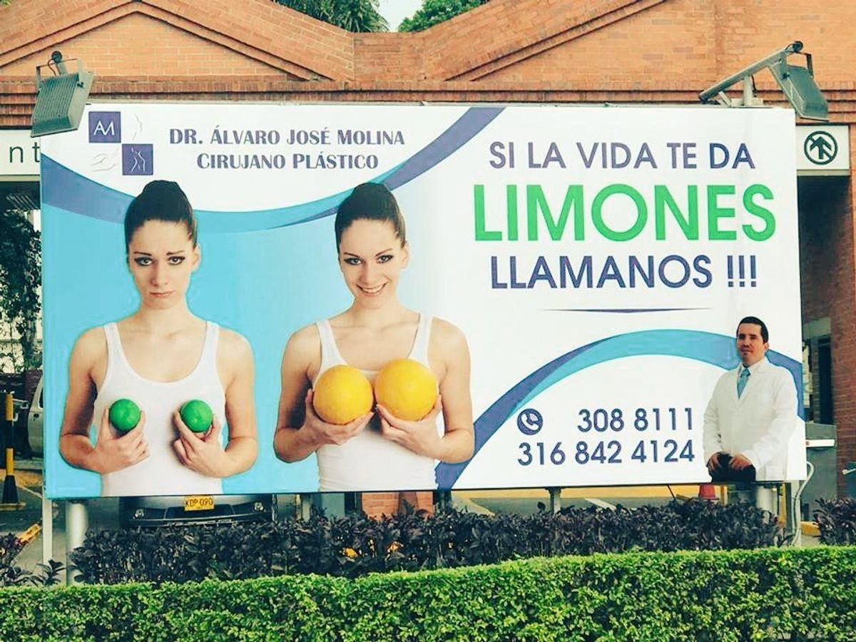 limones publicidad cirugías plásticas