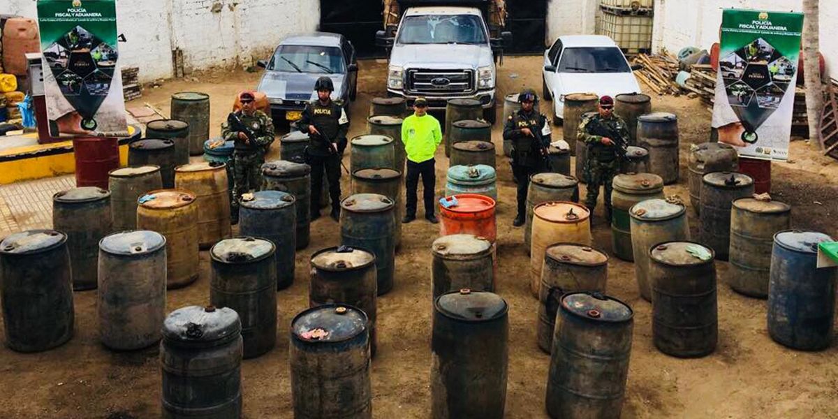 Incautan 3.000 galones de combustible de contrabando en La Guajira