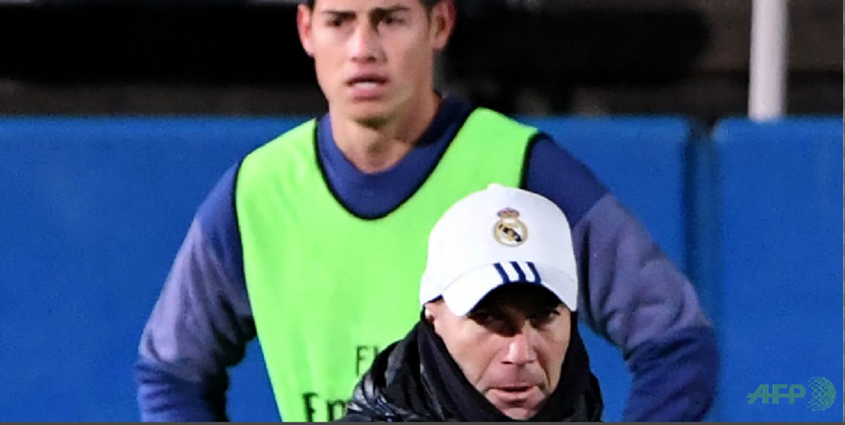 James Rodríguez habló sobre Zidane - Foto: AFP