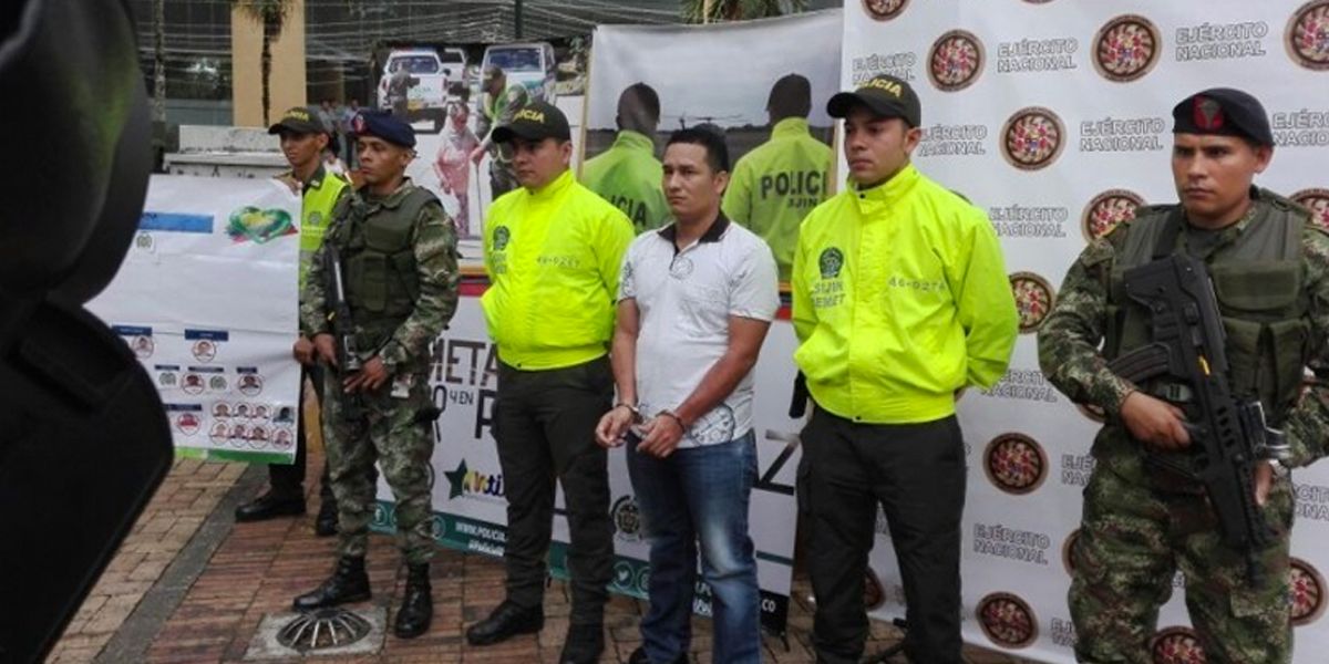 Capturan a alias ‘Chigüiro’ jefe de sicarios del bloque Libertadores del Vichada