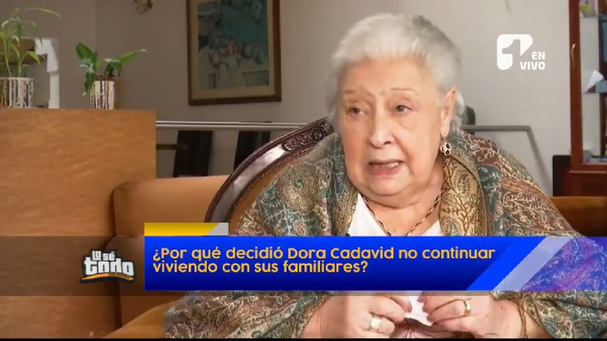 La actriz Dora Cadavid le contó a “Lo se todo” por qué se fue a vivir a un ancianato