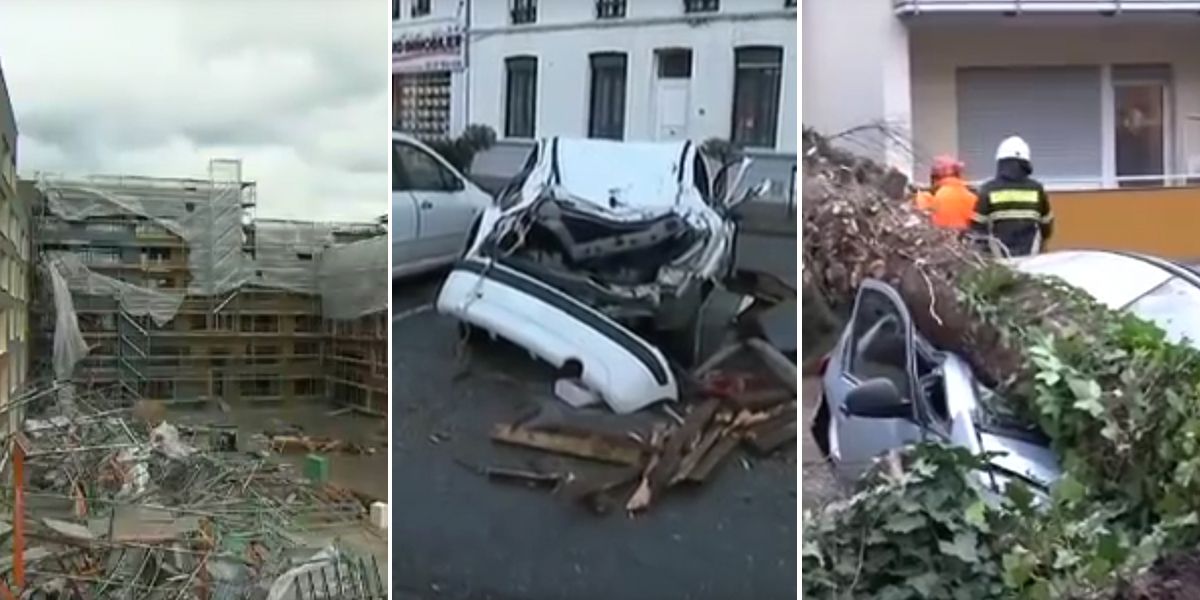 Ya van tres muertos en Francia por el paso de la tormenta Eleanor