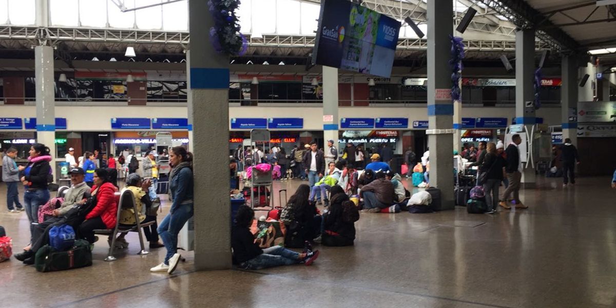 En puente de Reyes, Terminal de Transportes de Bogotá movilizará 212 mil pasajeros