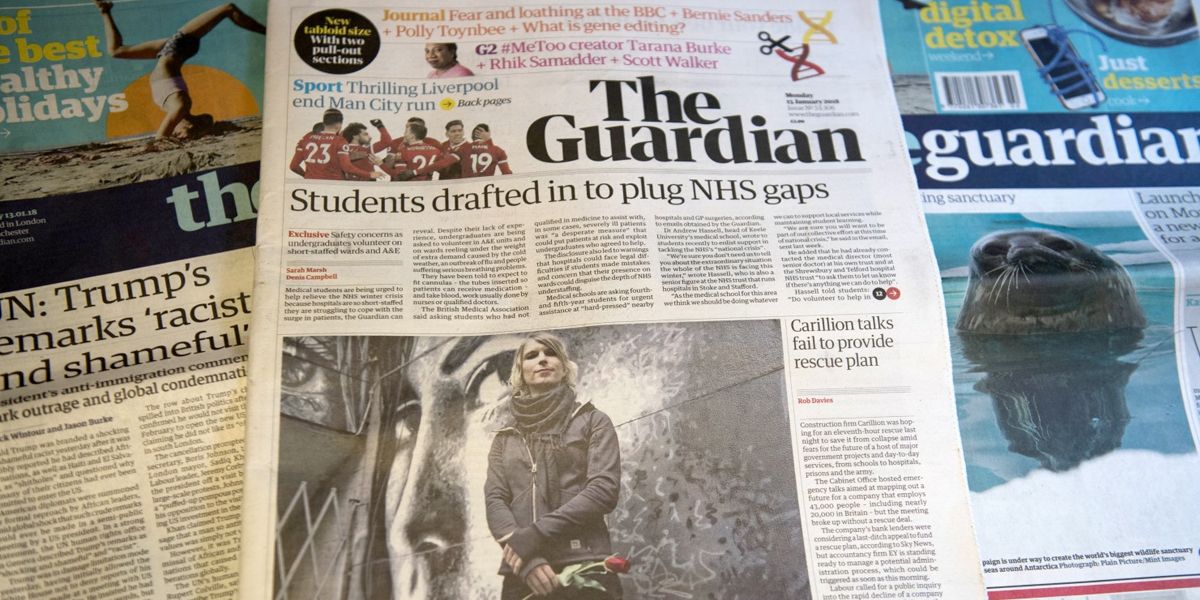 The Guardian cambia de tamaño en su versión impresa