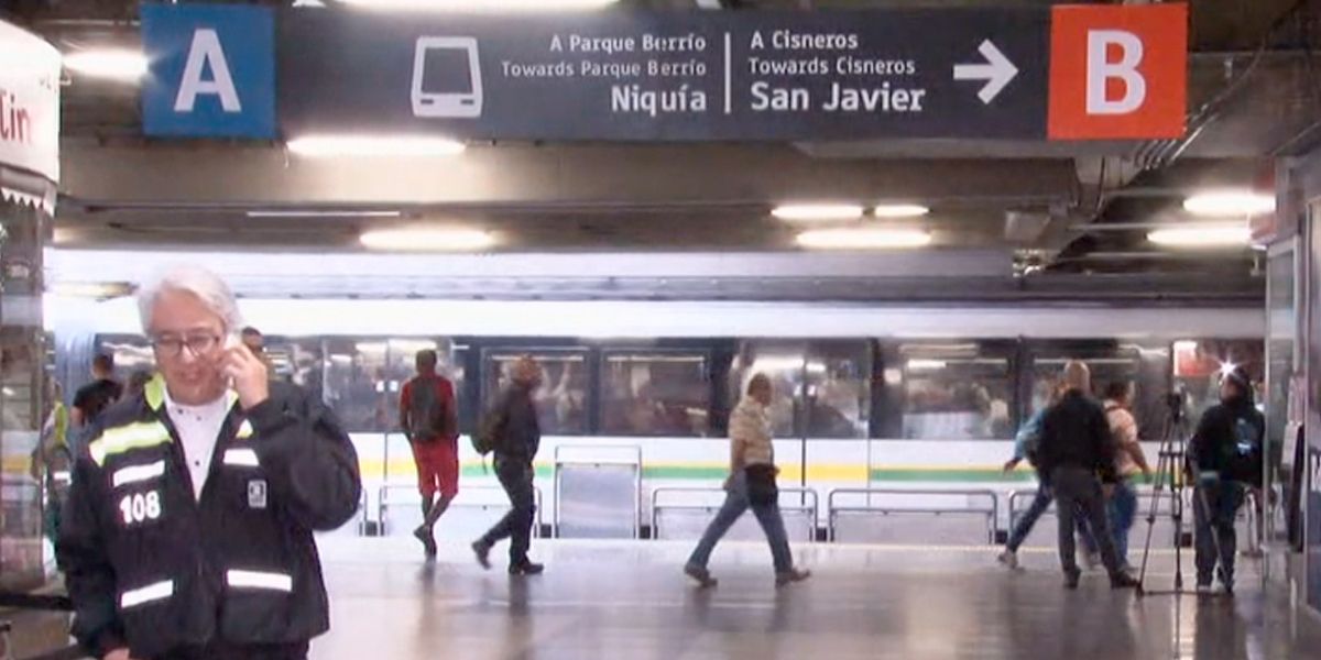 Restablecen operaciones en todas las estaciones del Metro de Medellín