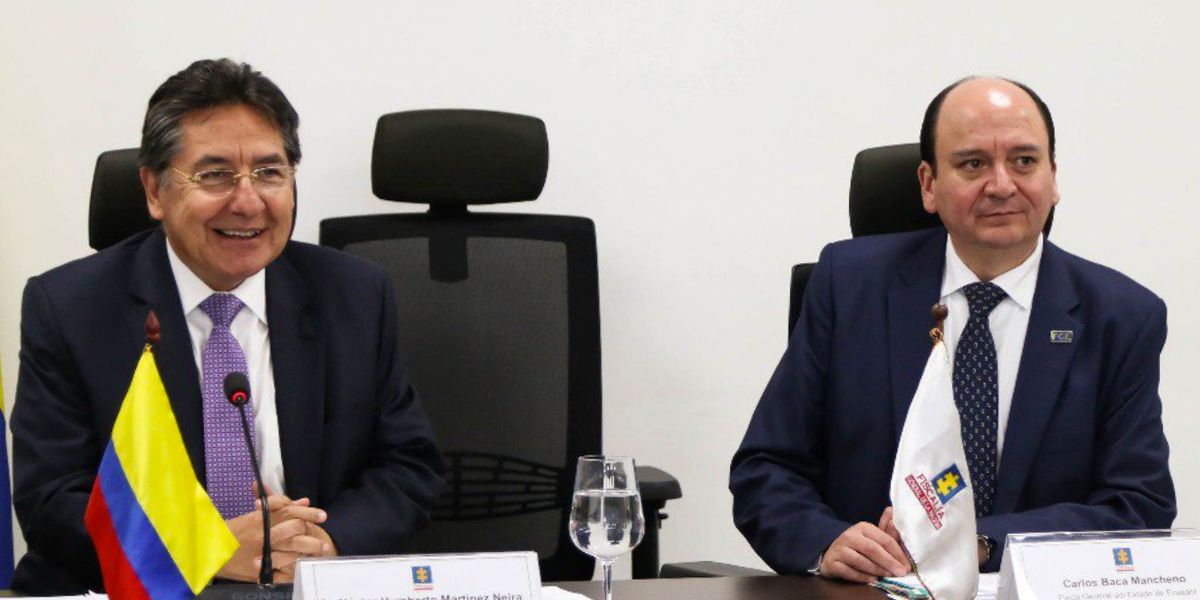Fiscales de Colombia y Ecuador se comprometen a luchar contra la delincuencia transnacional