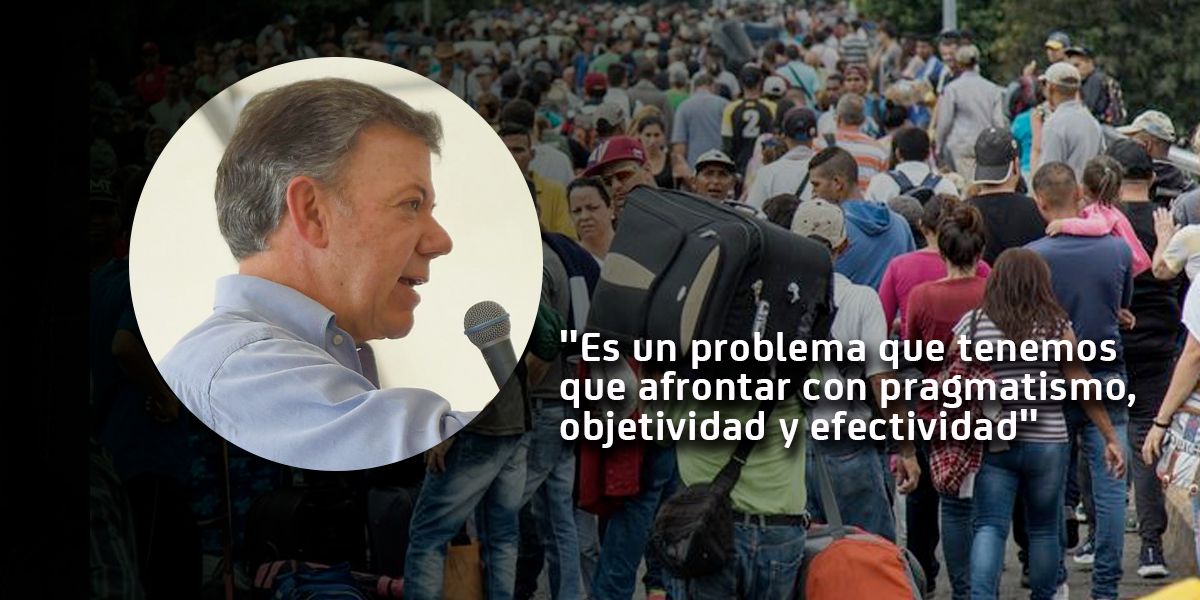 Santos anuncia trabajo con la ONU por crisis migratoria de venezolanos