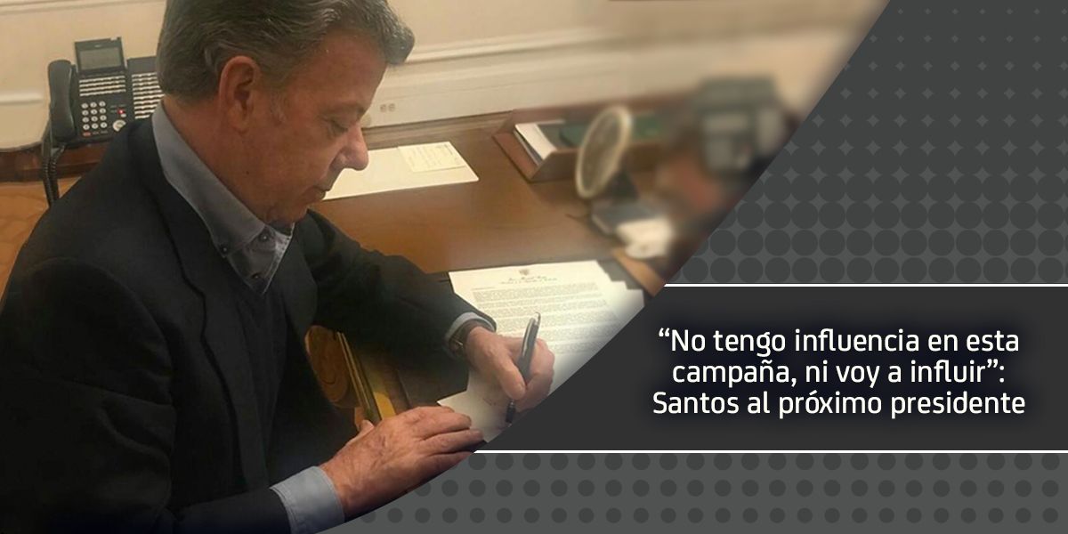 La carta del presidente Juan Manuel Santos a su sucesor