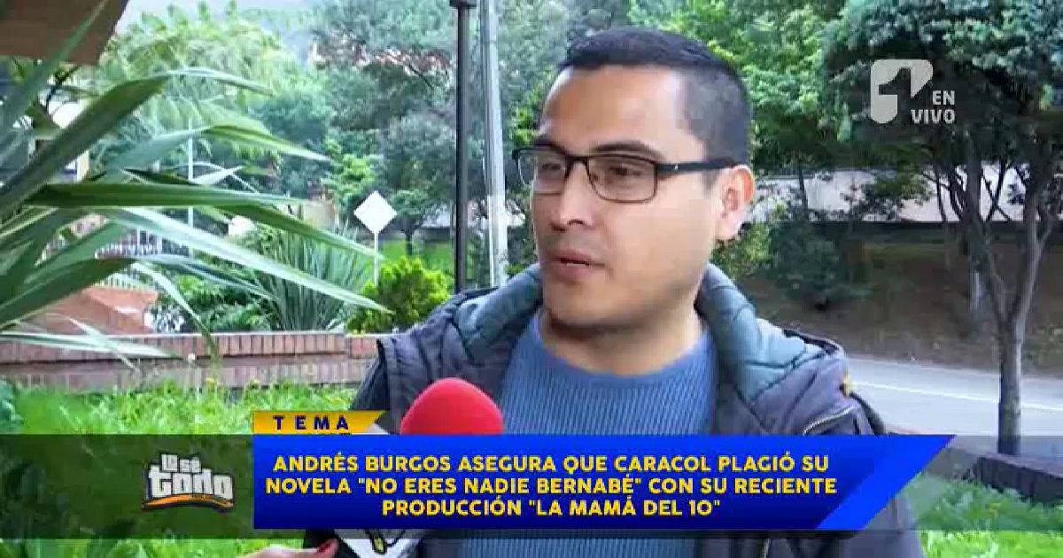 Escritor Andrés Burgos acusa de plagio a creadores de ‘La mamá del 10’