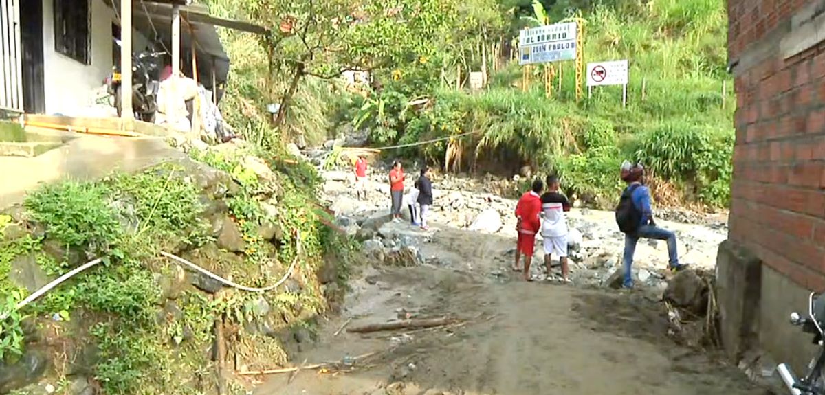 Una mujer muerta y 25 familias damnificadas por lluvias en Antioquia