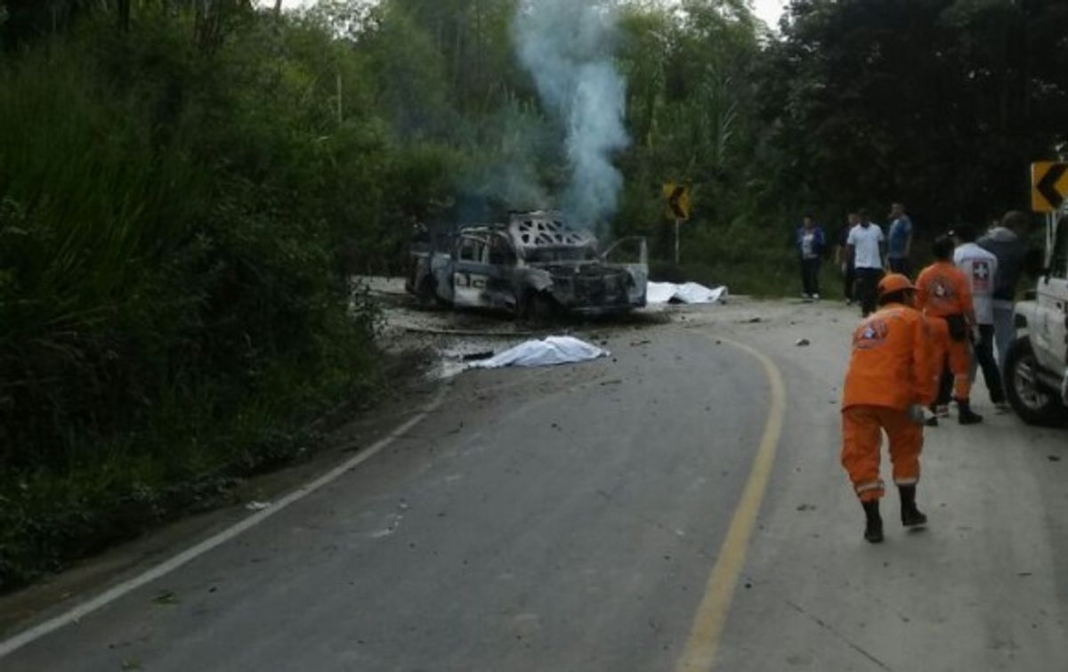 Ataque en Caldono, Cauca, deja dos policías muertos y otro más herido
