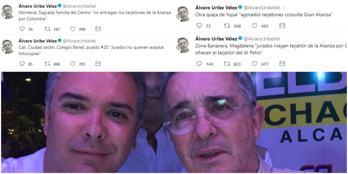 Las múltiples denuncias de Álvaro Uribe sobre supuesto fraude electoral