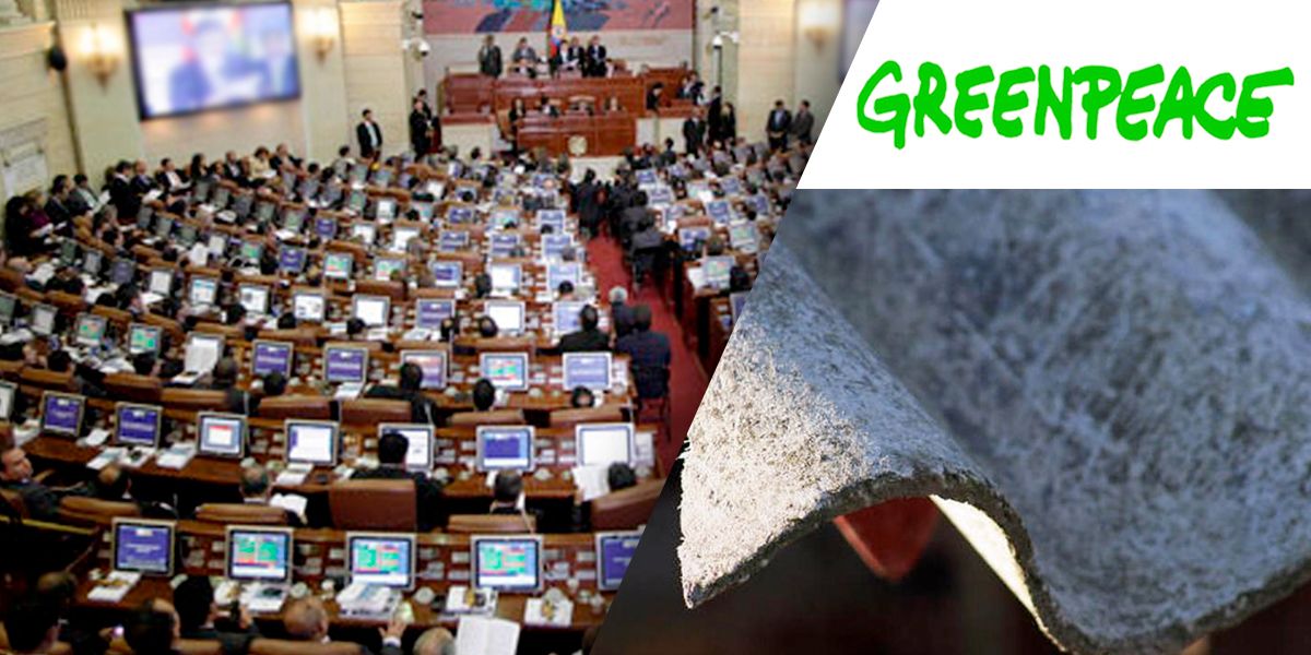 Greenpeace exige al Congreso aprobar ley contra el uso del asbesto