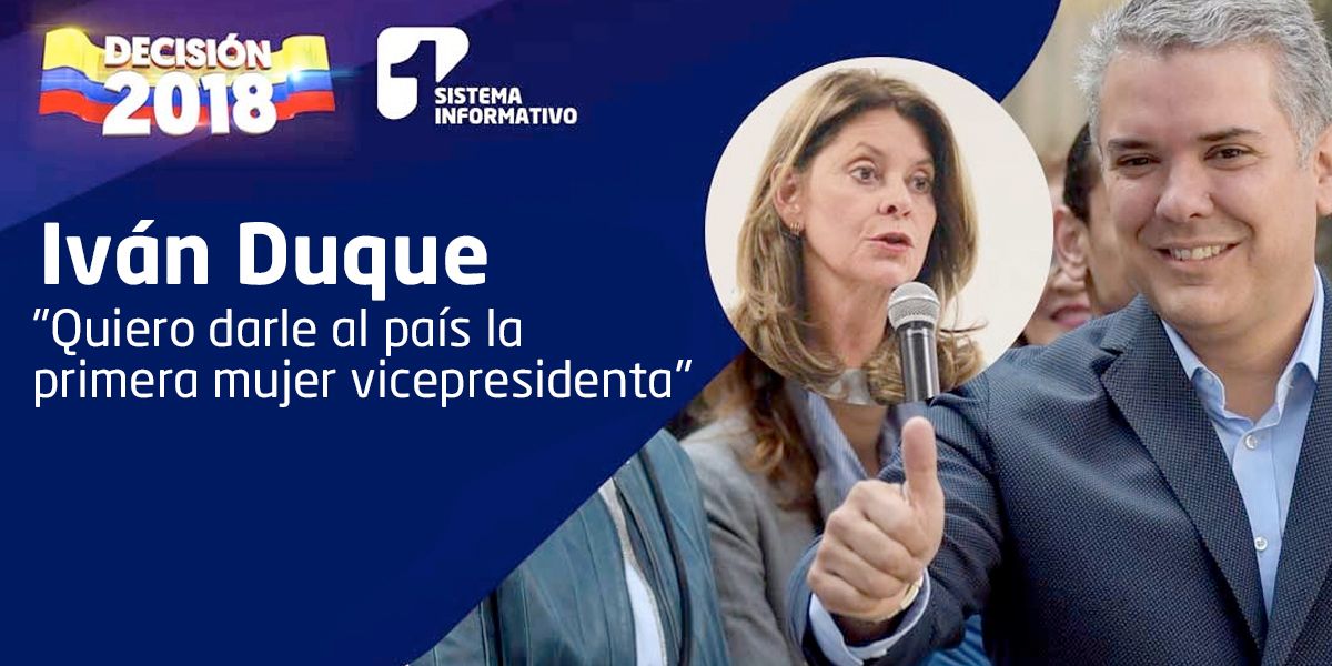 Duque oficializa a Marta Lucía Ramírez como fórmula vicepresidencial