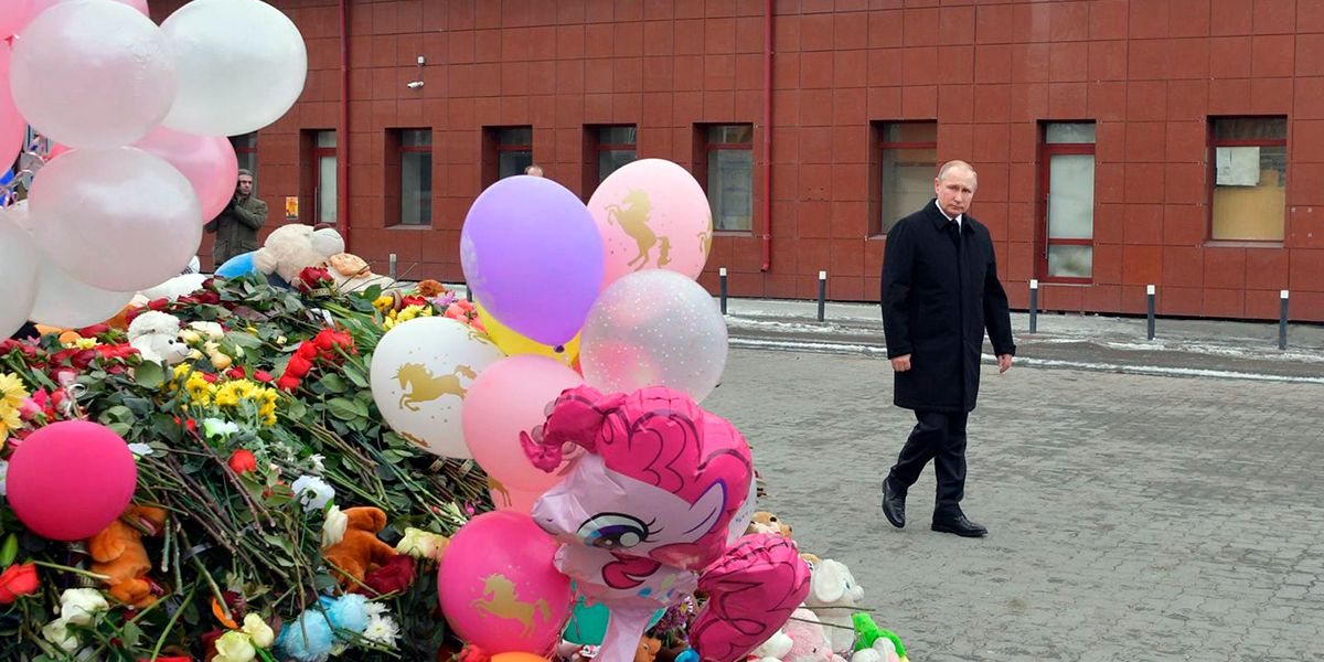 Putin declara duelo nacional por el incendio de Kemérovo que causó 64 muertos