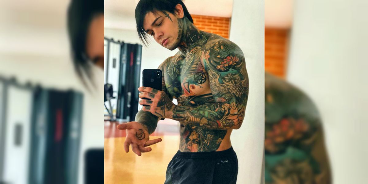 El tatuaje obsceno del ‘youtuber’ Yeferson Cossio