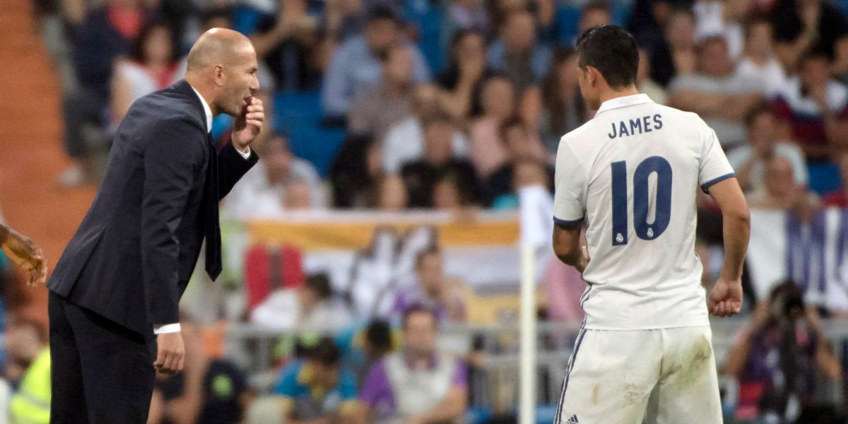 Las declaraciones de Zidane sobre James que sorprenden al mundo del fútbol