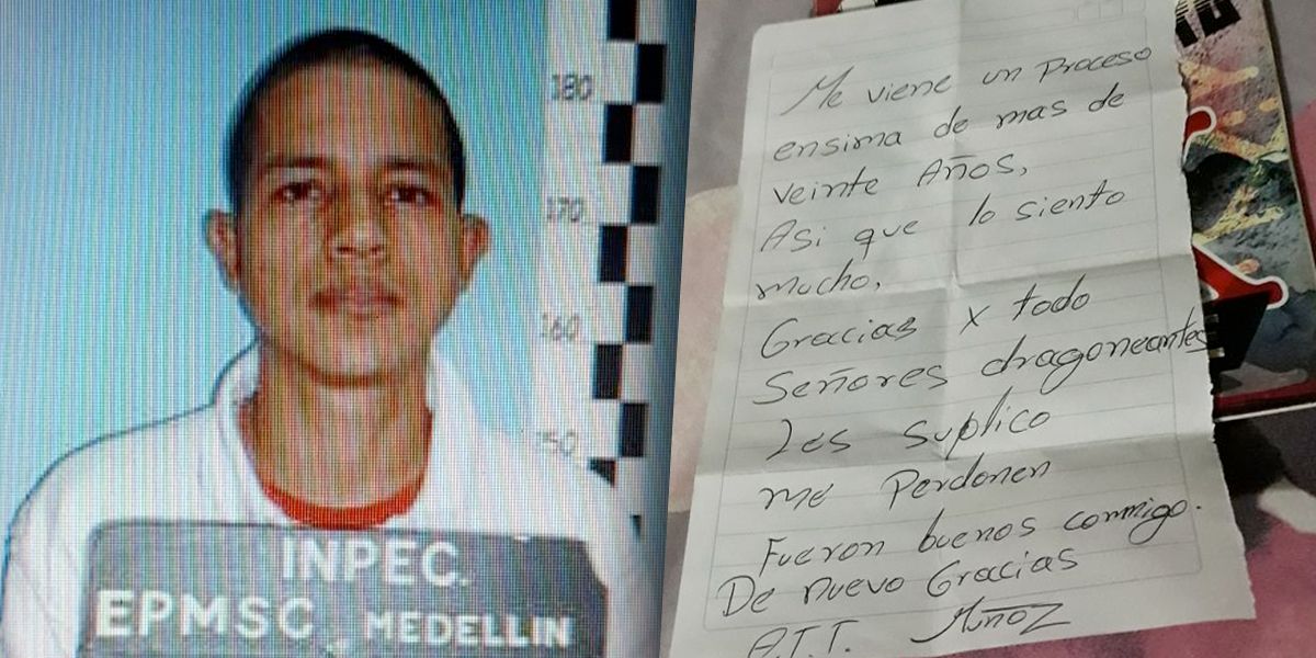 Se fugó preso de cárcel Bellavista de Bello, Antioquia
