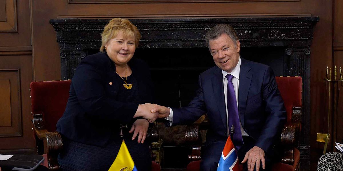 Primera ministra de Noruega firma exención de visado de colombianos para ingresar a ese país