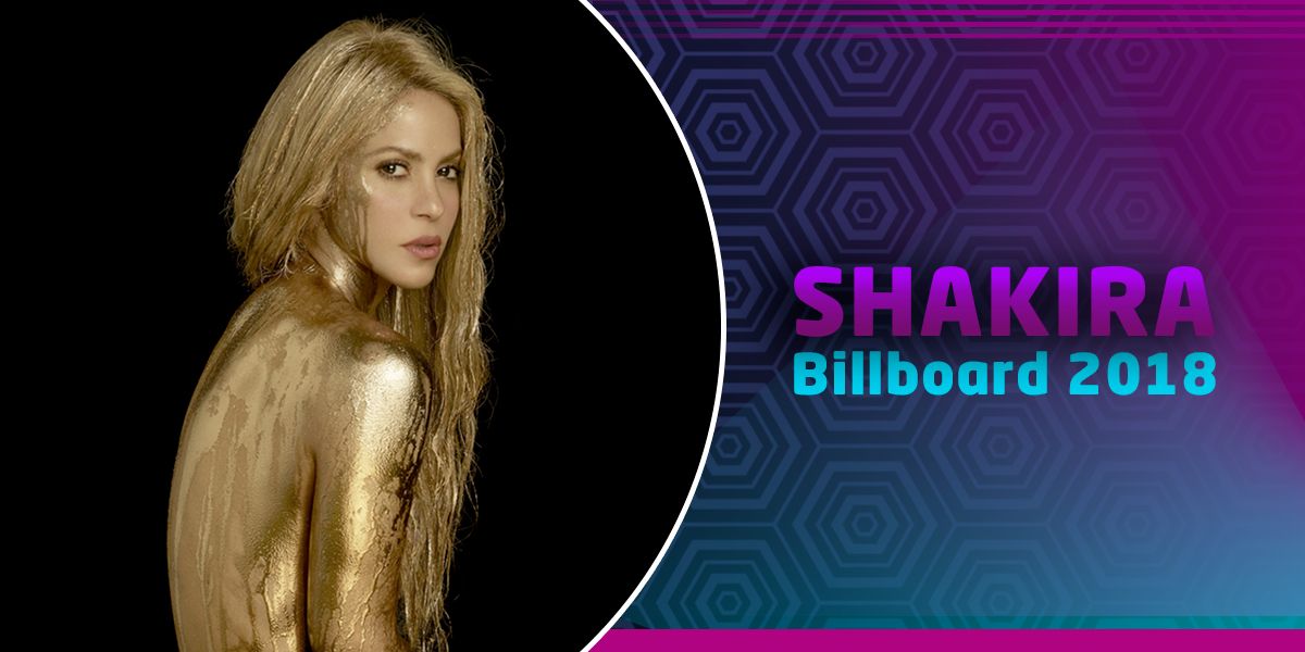 Shakira arrasa en los Billboard 2018