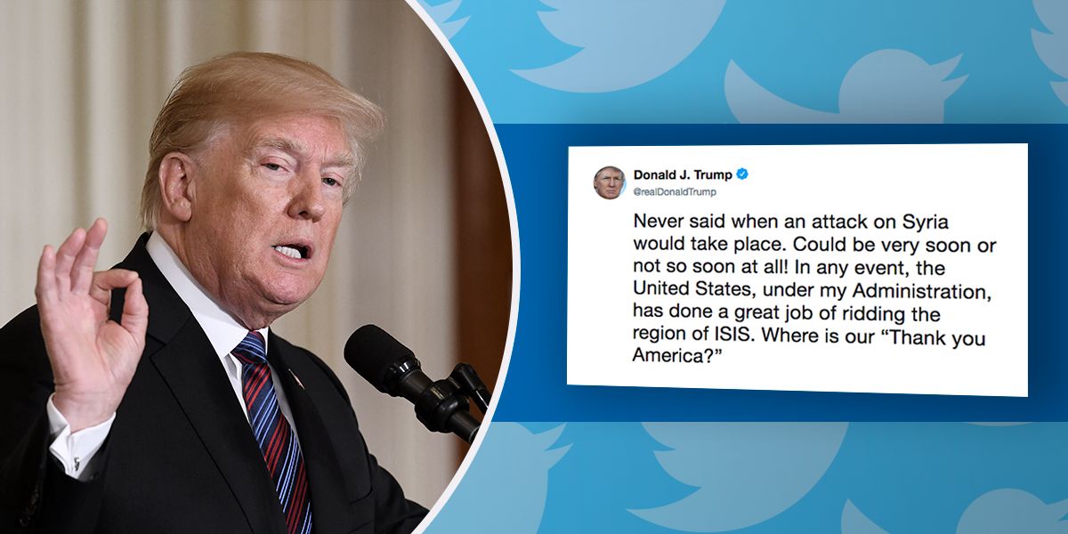 Trump dice que ataque en Siria ‘Podría ser muy pronto o nada pronto’