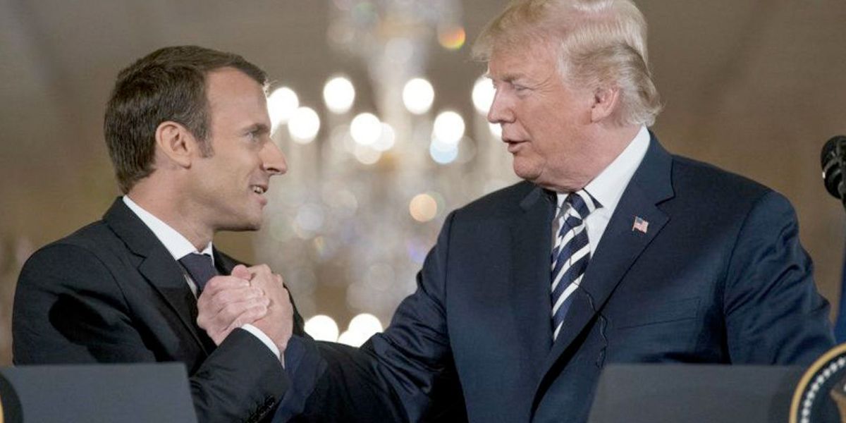 Macron deja claros sus contrastes con Trump