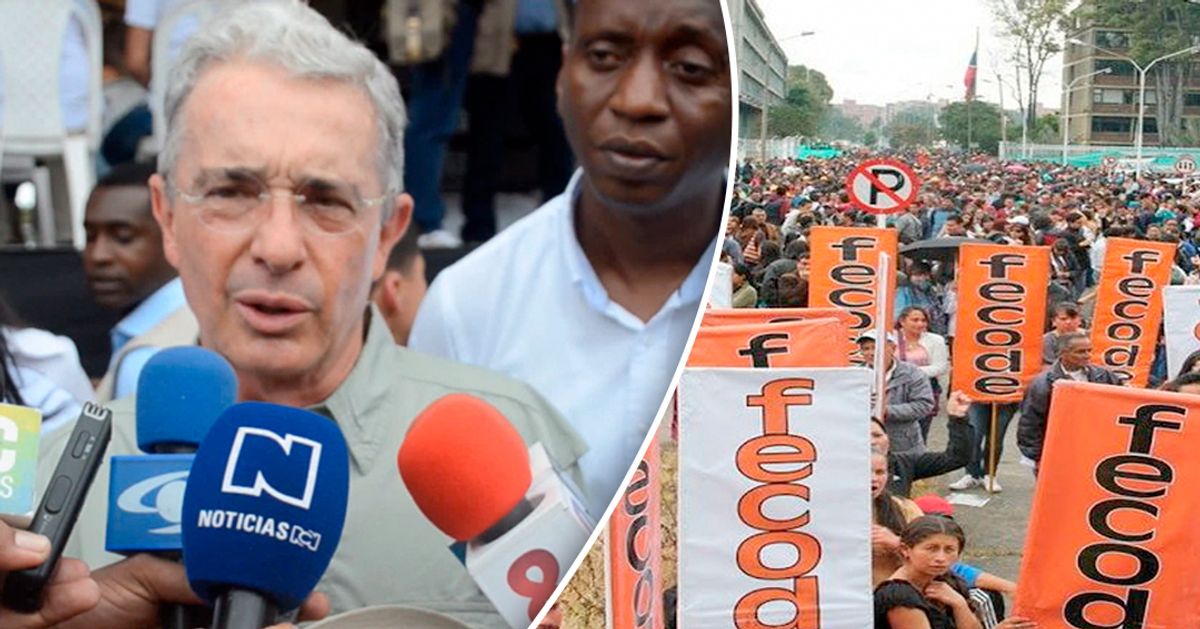 Fecode analiza interponer recursos jurídicos contra Álvaro Uribe