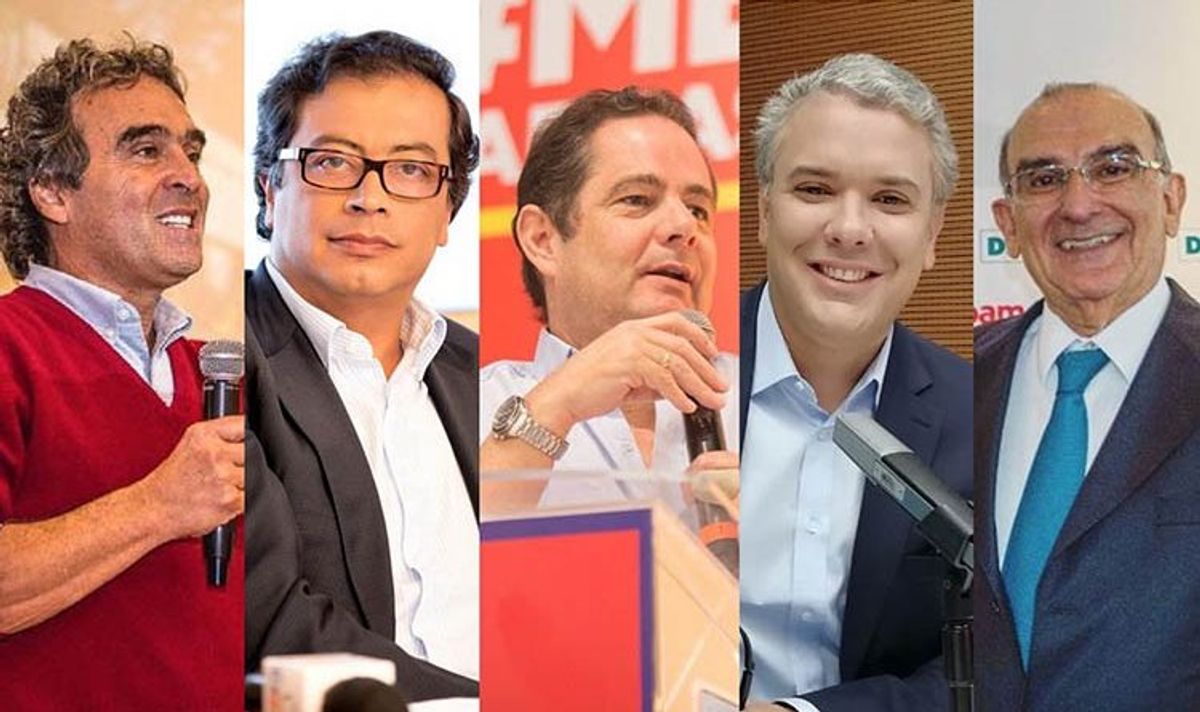 candidatos a la presidencia de Colombia ingresos y gastos consejo nacional electoral