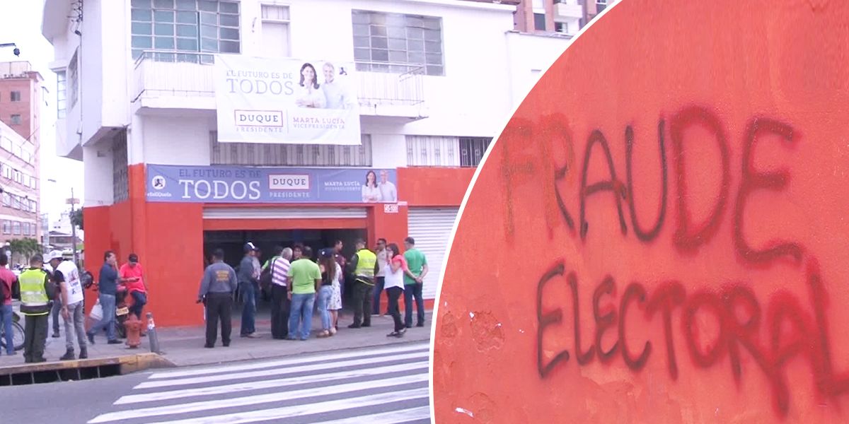 Acto vandálico a sede de Iván Duque en Bucaramanga
