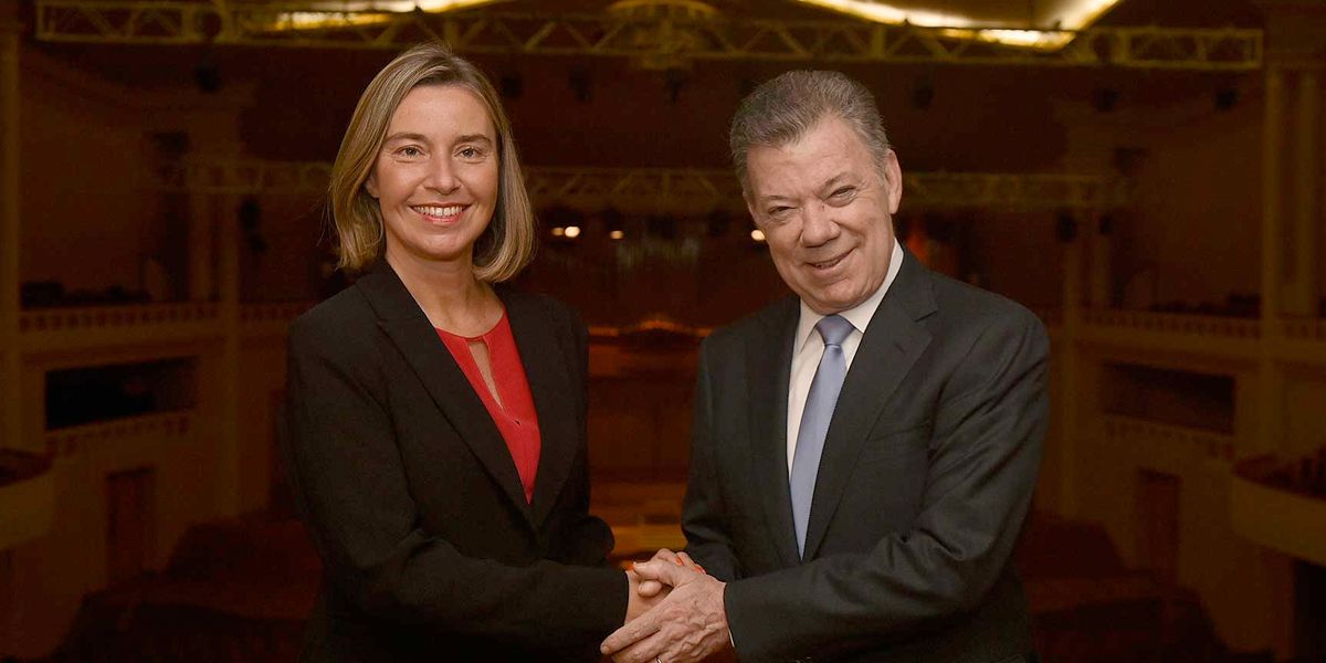 La UE seguirá apoyando a Colombia en la construcción de la paz: Federica Mogherini