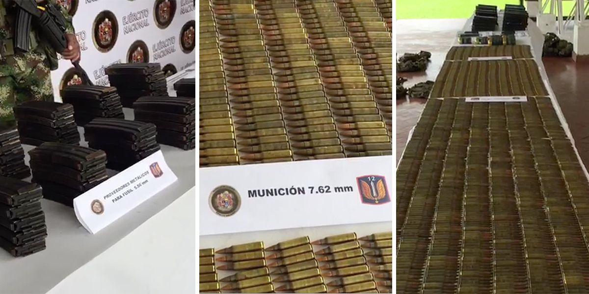 Incautan material de guerra de grupo armado organizado en Cauca