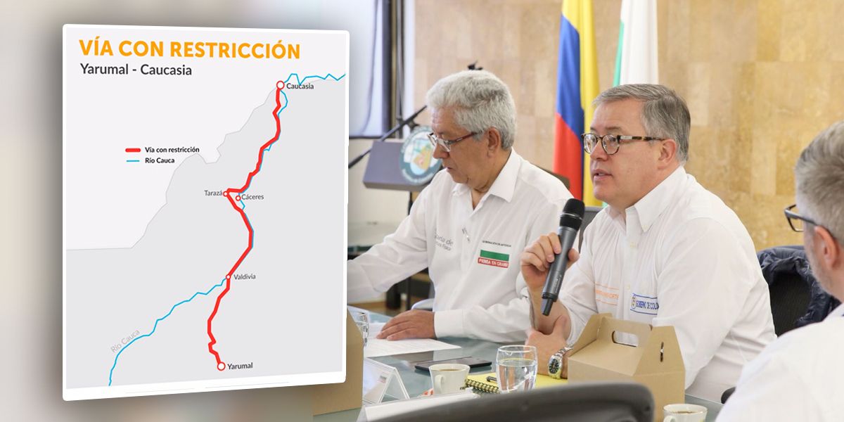 Ordenan cierre del corredor vial de Yarumal – Caucasia por emergencia de Hidroituango