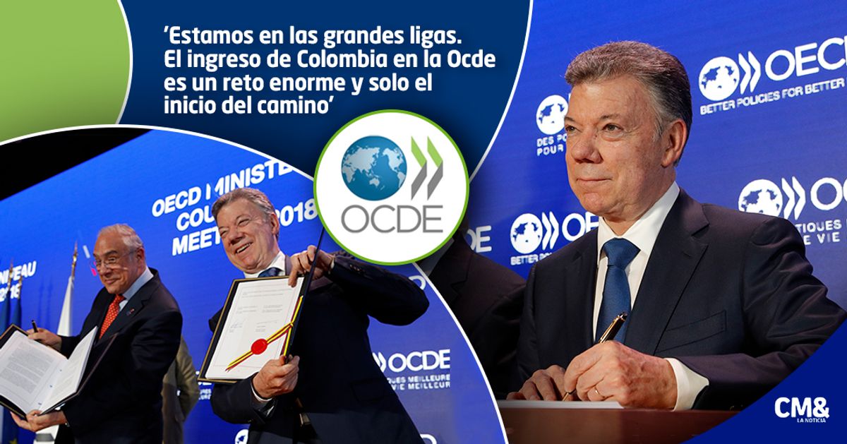 Presidente Santos firma adhesión de Colombia a la Ocde