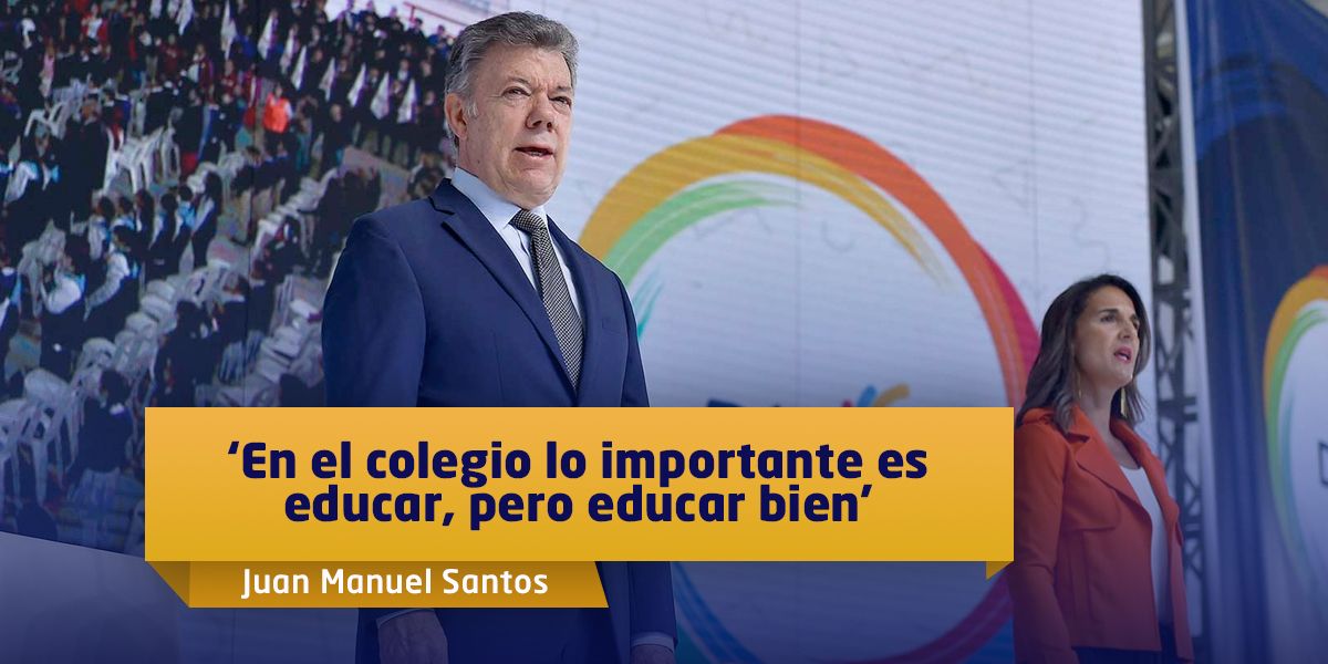Santos elogia colegios con avances en Índices Sintéticos de Calidad Educativa
