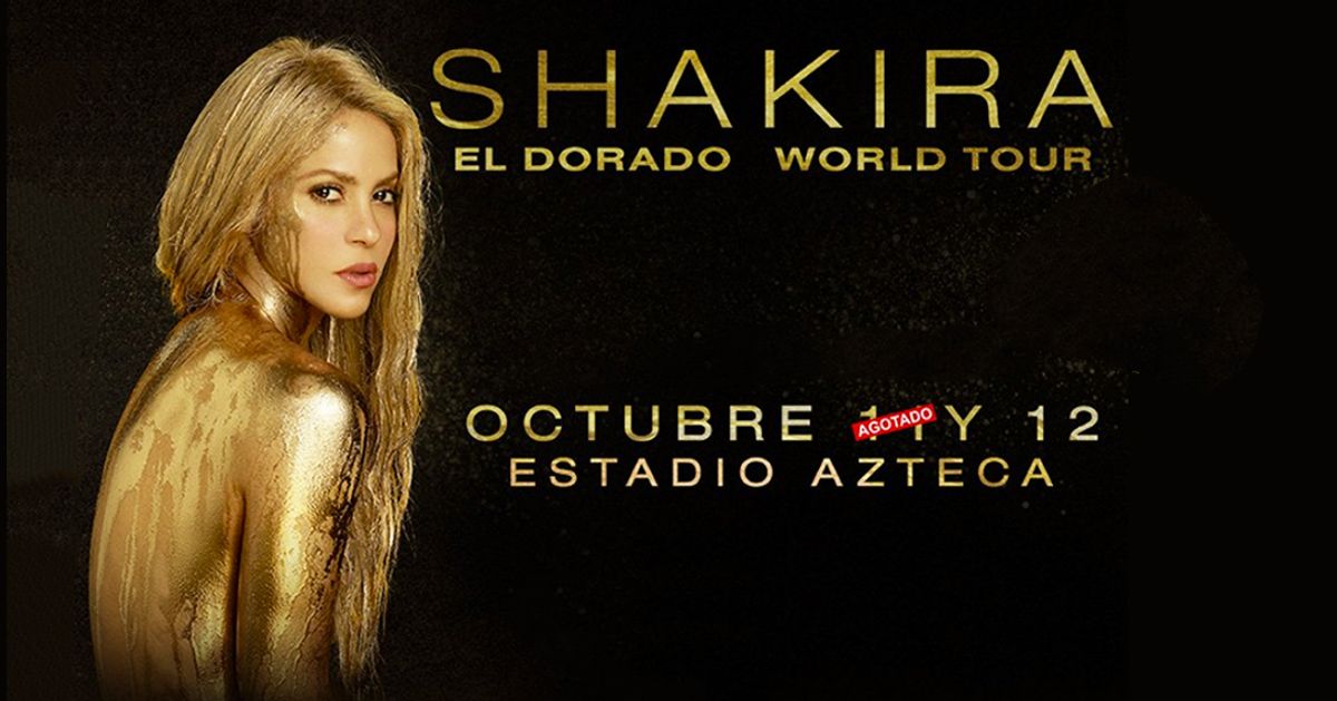Shakira agota boletería en Ciudad de México y anuncia nueva fecha