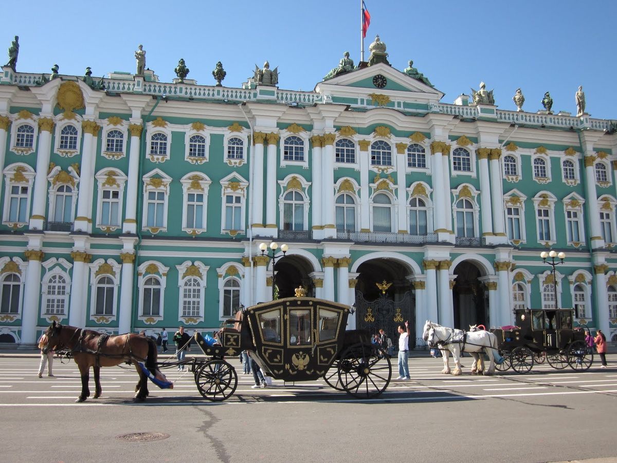 Este es el museo Hermitage de San Petersburgo