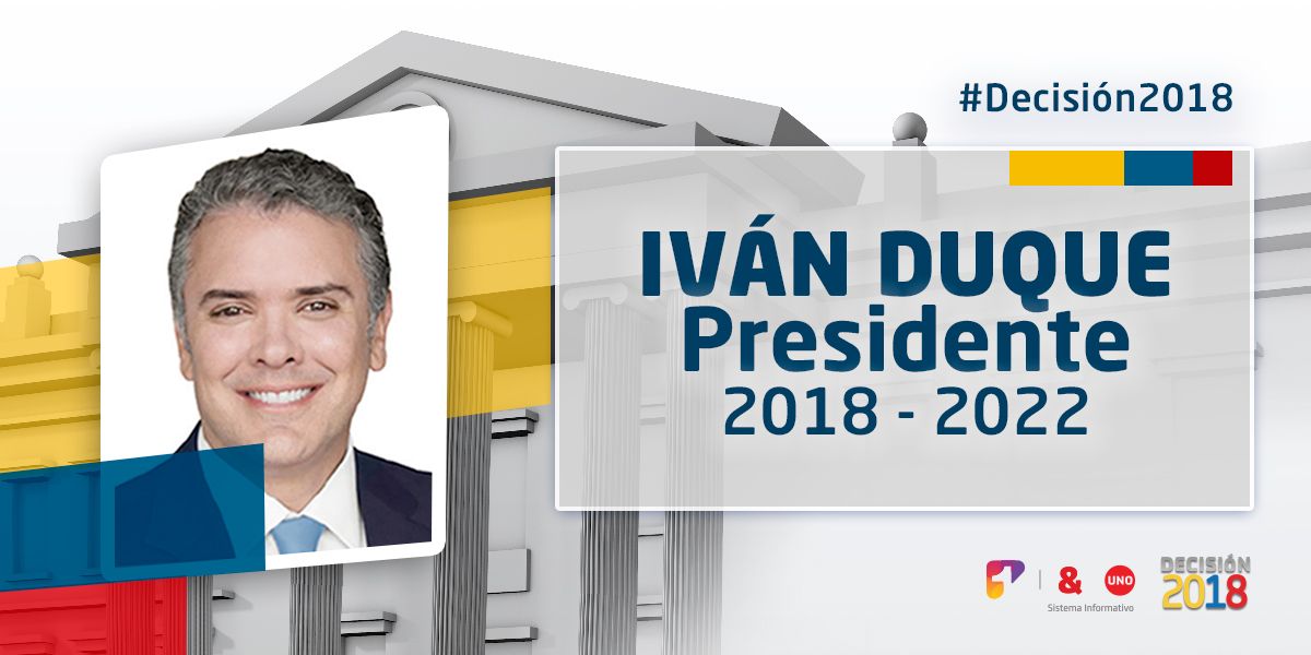 Iván Duque, nuevo presidente de Colombia 2018 – 2022