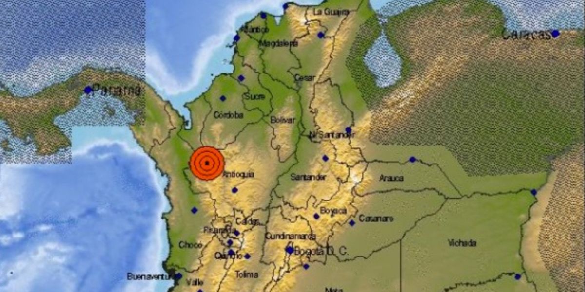 Temblor de 4.8 se registró en Dabeiba, Antioquia