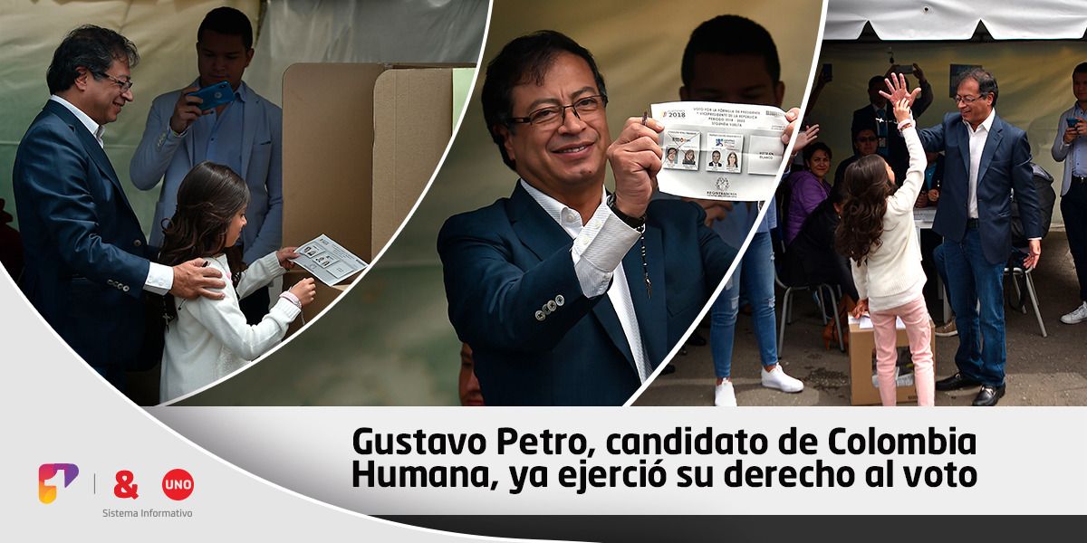 “Aquí está la gente diferente”: Gustavo Petro y su mensaje tras votar