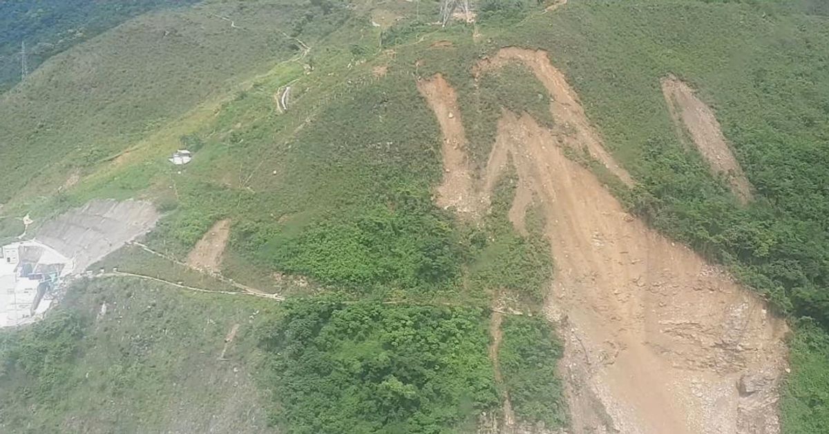 Helicóptero de la Policía monitorea afectaciones en proyecto Hidroituango