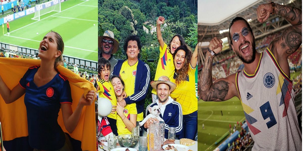 Las fiestas y celebraciones de los famosos por la victoria de Colombia frente a Polonia