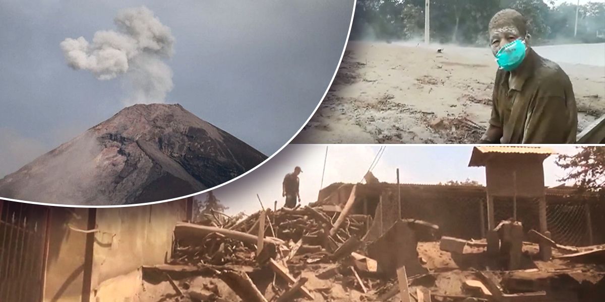 Continúa la emergencia en Guatemala, ahora por volcán Pacaya que entra en erupción