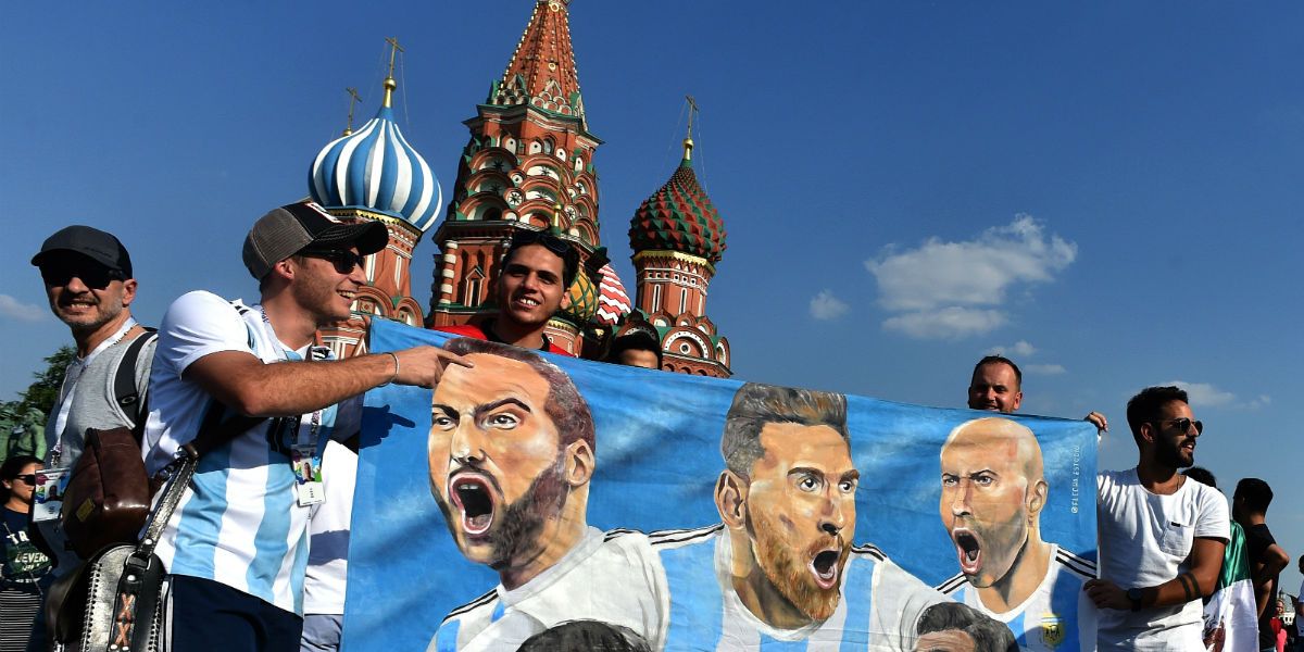 hinchada argentina en el mundial de rusia 2018