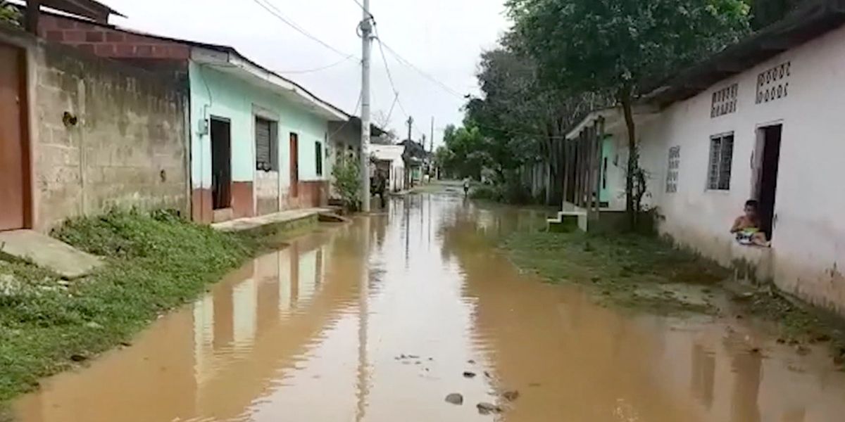 Habitantes de Unguía en Chocó, afectados por las lluvias